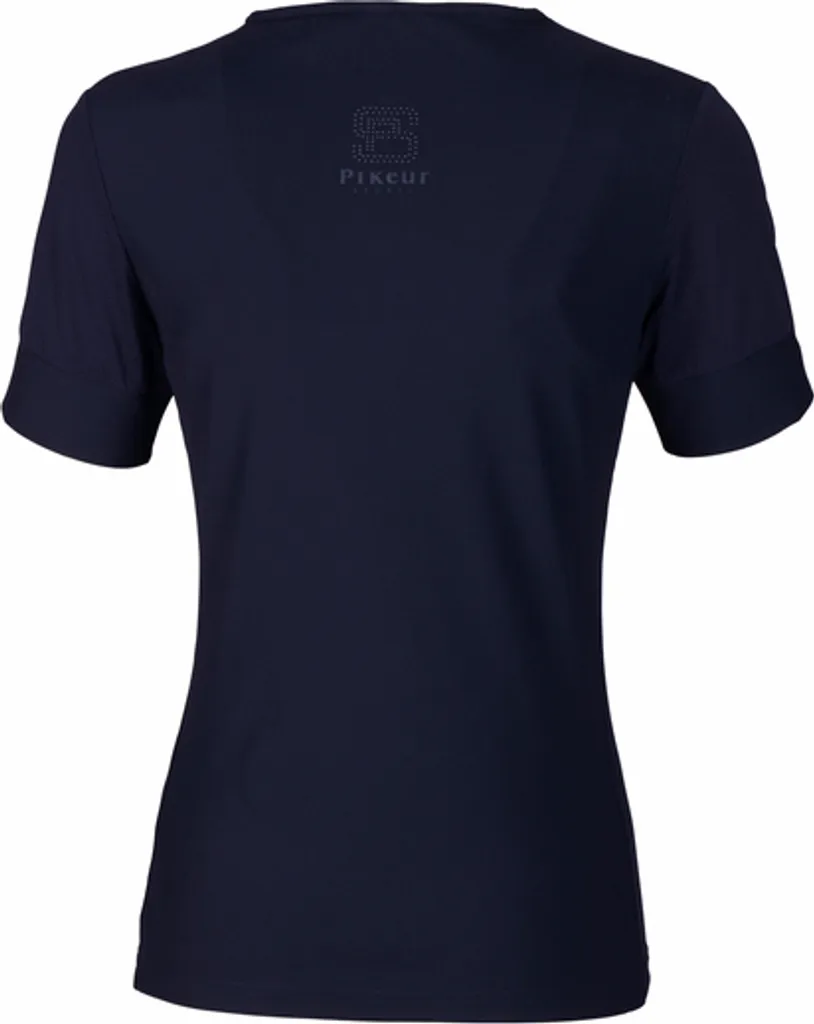 Chemise de Sport Pikeur Zip Ripp Shirt en Maille Côtelée Nightblue 40
