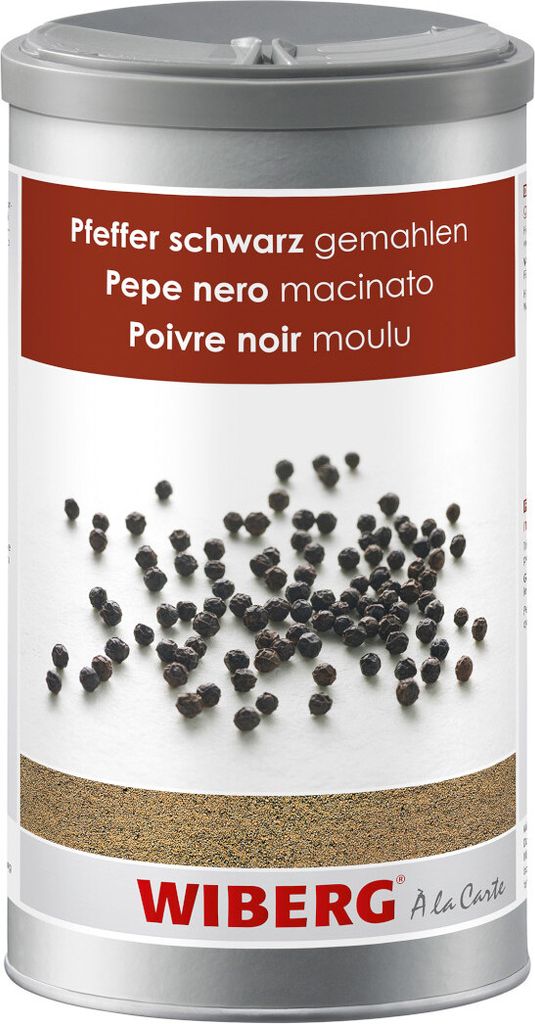 Wiberg Pfeffer schwarz gemahlen vielseitige Verwendung Dose 555g