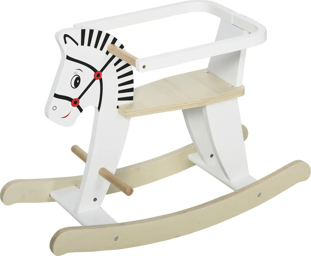 Jeu à Bascule en Bois Zèbre pour Chambre Enfant - Décoration et Éveil