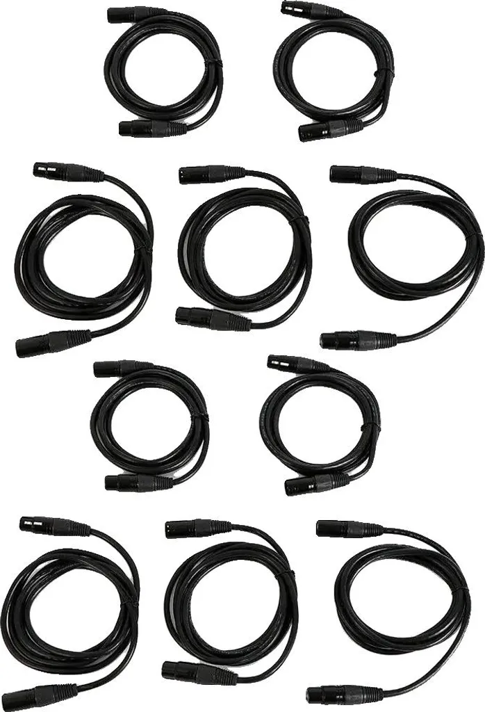 Cordon DMX Professionnel 2 Mètres - Câble de Liaison pour Éclairage LED