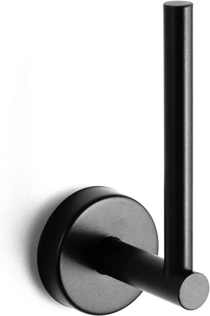Porte-papier toilette noir autocollant : fixez sans percer vos carreaux