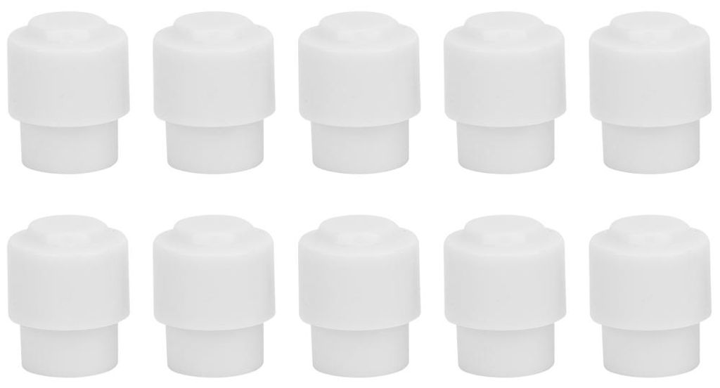 10 Stück Tonabnehmerschalter-Spitzenkappen, Knöpfe, Zubehör für E-Gitarren, weiß