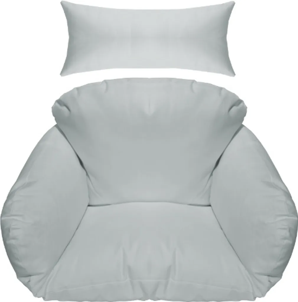 Rijoka Coussin pour Fauteuil Suspendu Gris Clair - Ensemble de 5 Pièces