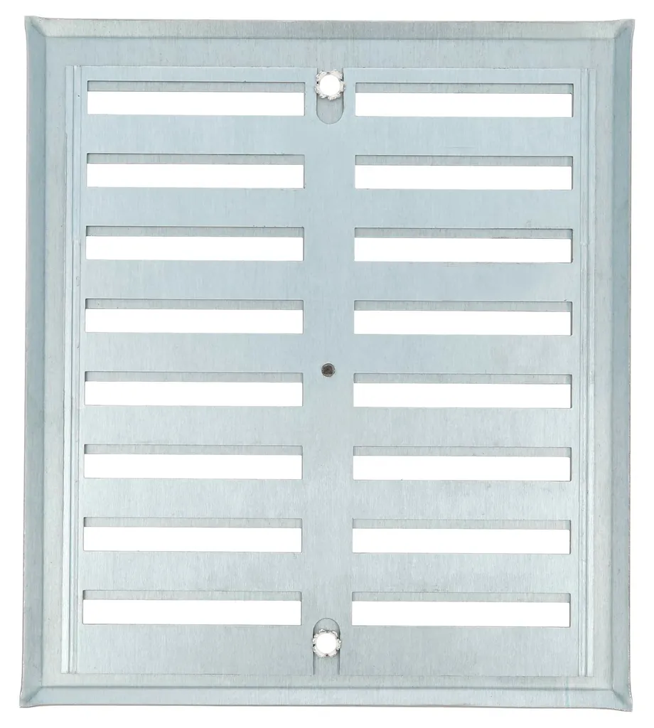 Grille d'aération coulissante blanche en aluminium - Modèle 170x190mm