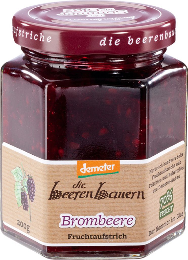 die beerenbauern - Brombeere Fruchtaufstrich - 200 g Produktbild 