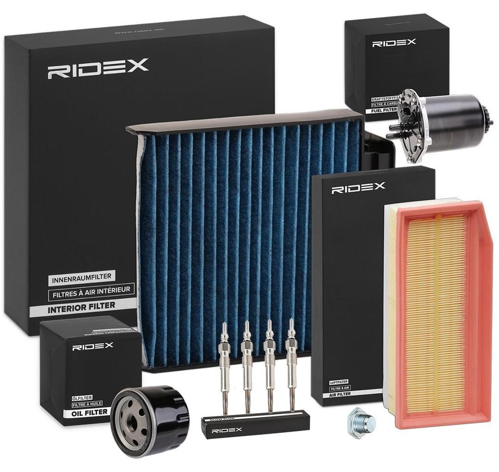 RIDEX Inspektionspaket Filterset für DACIA DUSTER