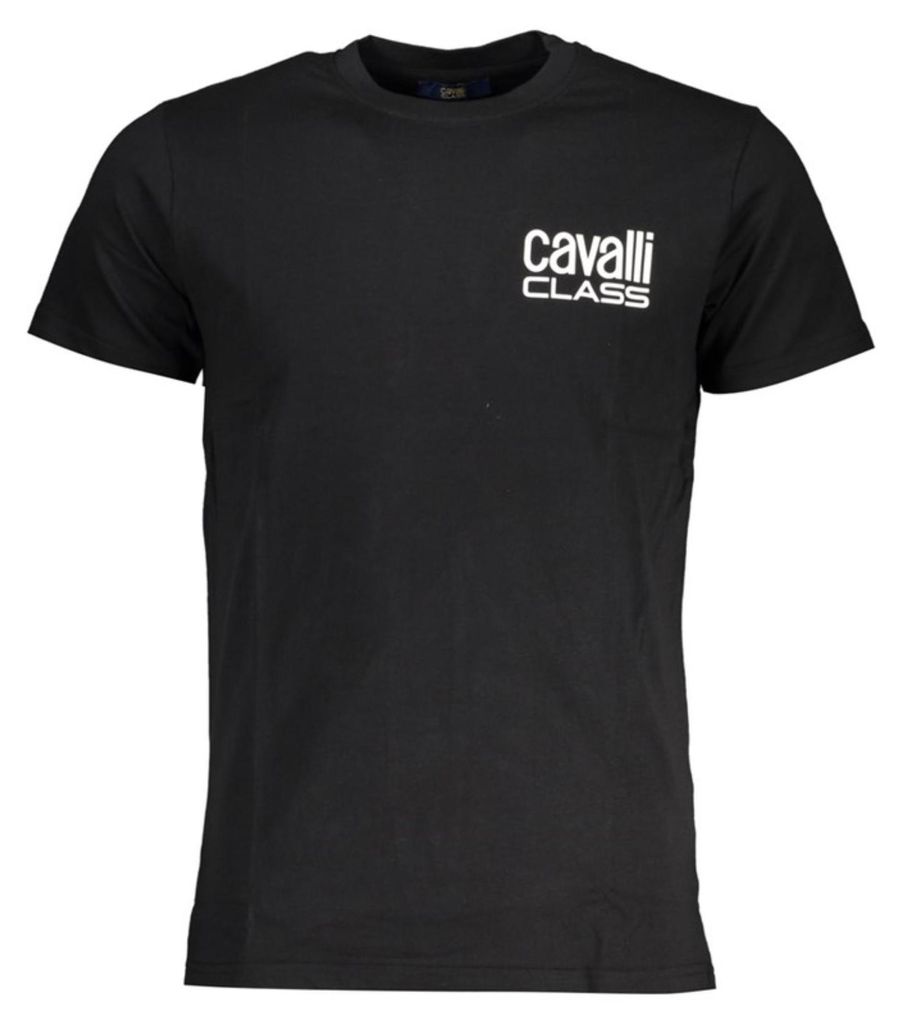 Cavalli Class Schwarz Logo T-Shirt Kurzarm : Größe - 2XL Größe: 2XL