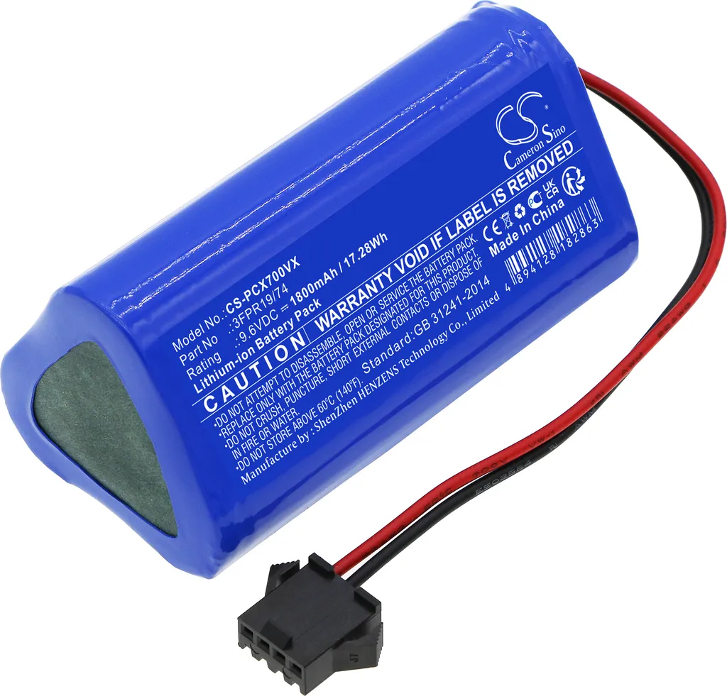 Batterie Aspirateur Robot compatible Pure Clean PUCRCX70 V2 3FPR19/74