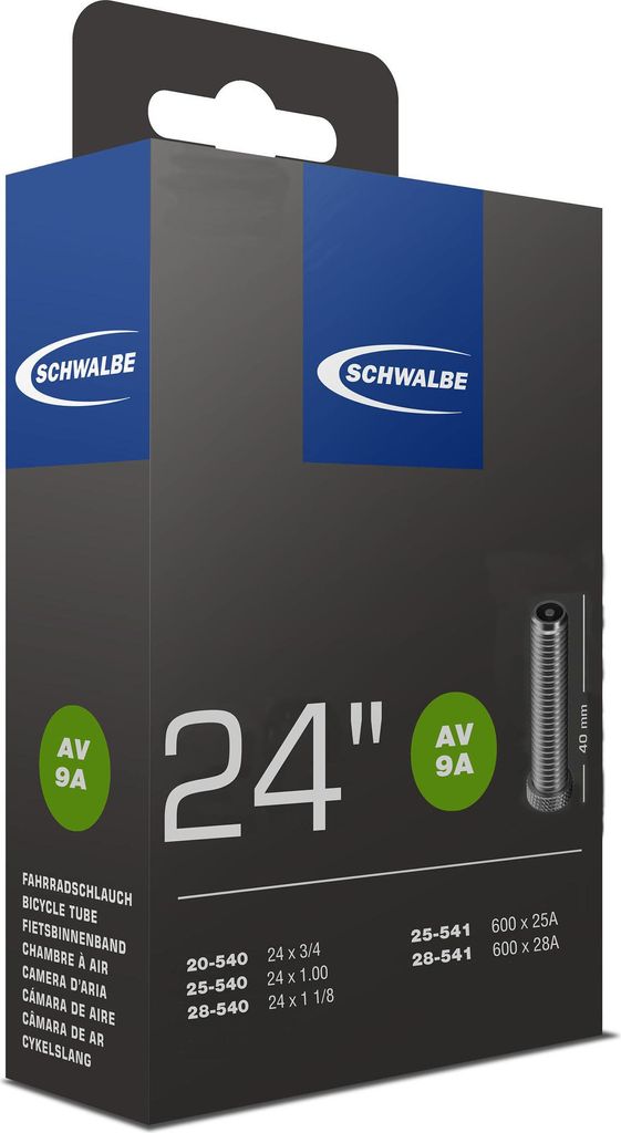 Schwalbe 10419240 24 Schlauch AV 9A, 24x1-1 1/8 Produktbild 