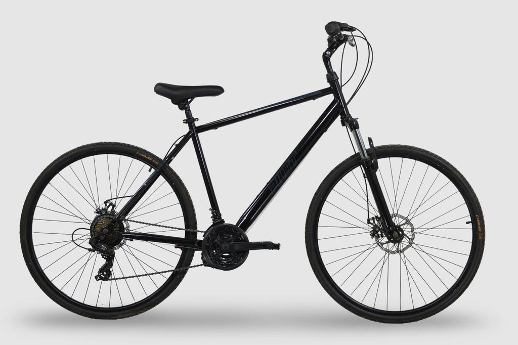 Trekking Bike 700C, Pilot Bike Rogner Black D Brake, Shifters: Shimano 3/7 Speed, Wheels Alloy Rims Single