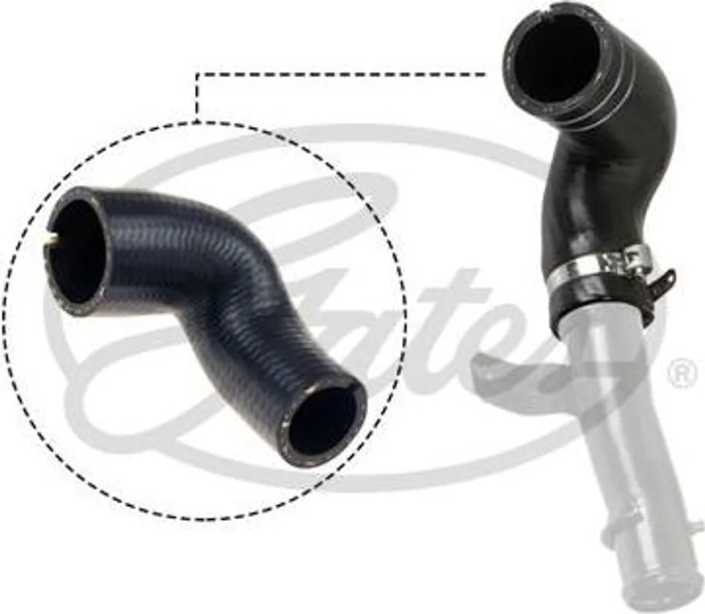GATES 09-0073 Tubo flessibile aria di sovralimentazione OE 51780785 compatibile con Qubo, Fiorino