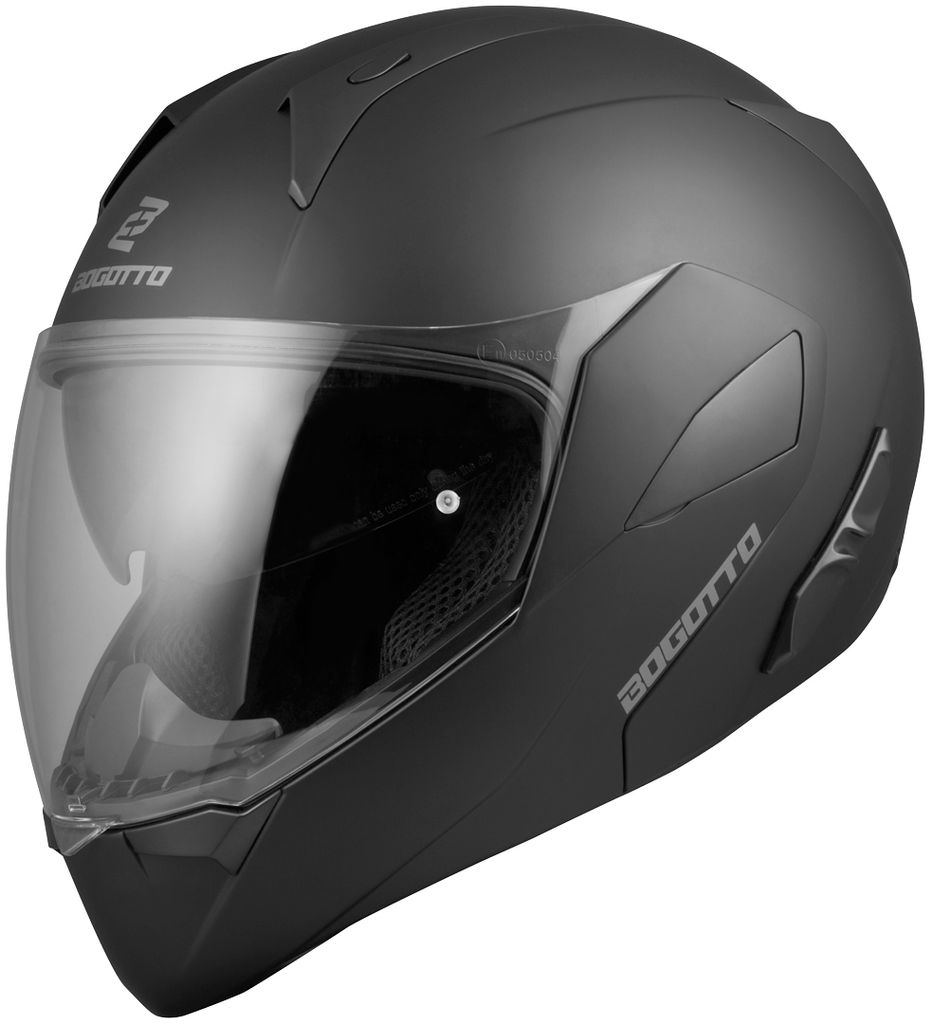 Bogotto FS-X600 Klapphelm Grau Matt - ECE 22.06 Mit Sonnenvisier & Belüftung