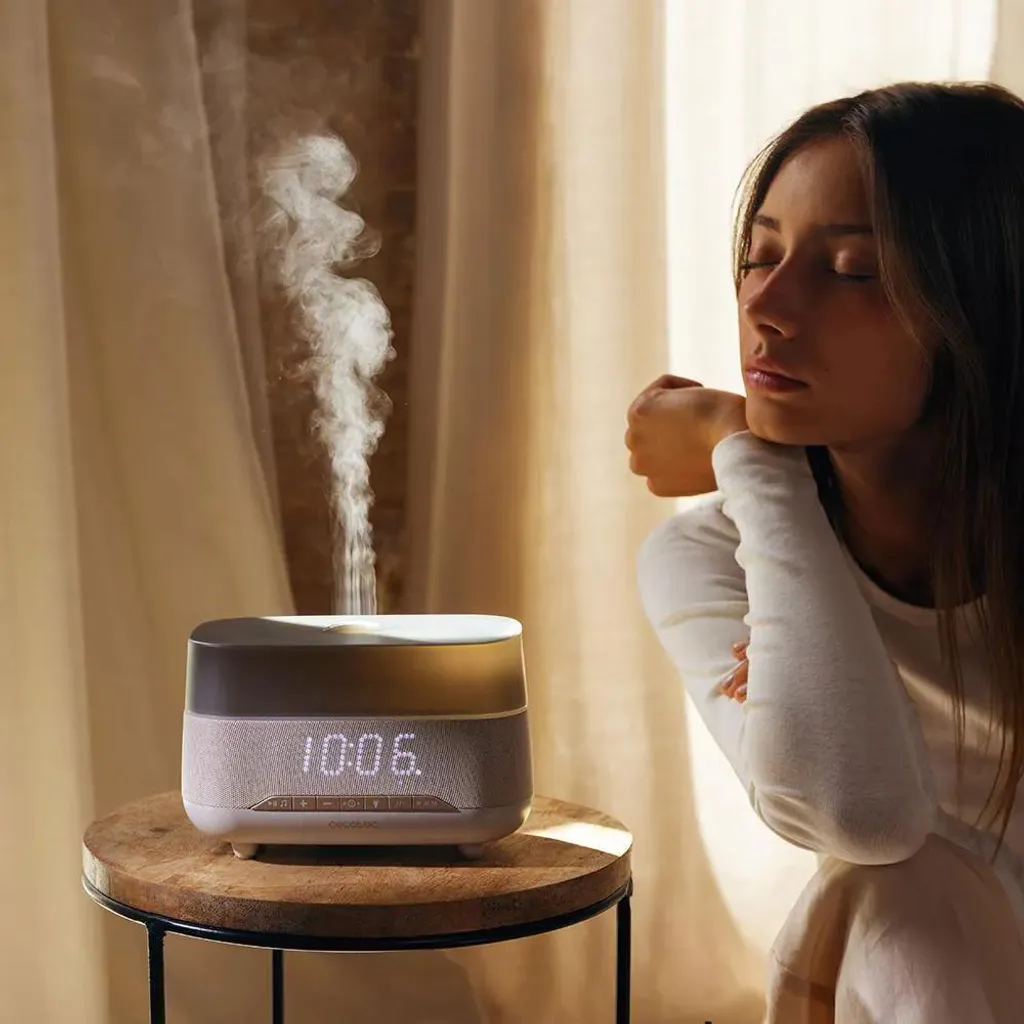 Diffuseur ultrasonique 300ml Bluetooth avec enceinte et affichage