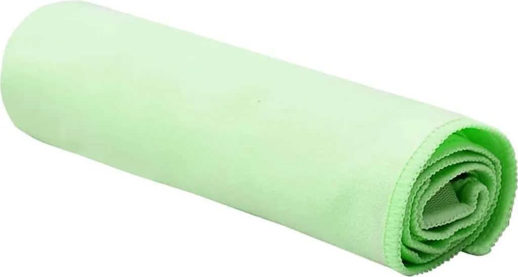 Asciugamani Microfibra Sport vidaXL Verde 50x30 cm Set da 2 per Fitness