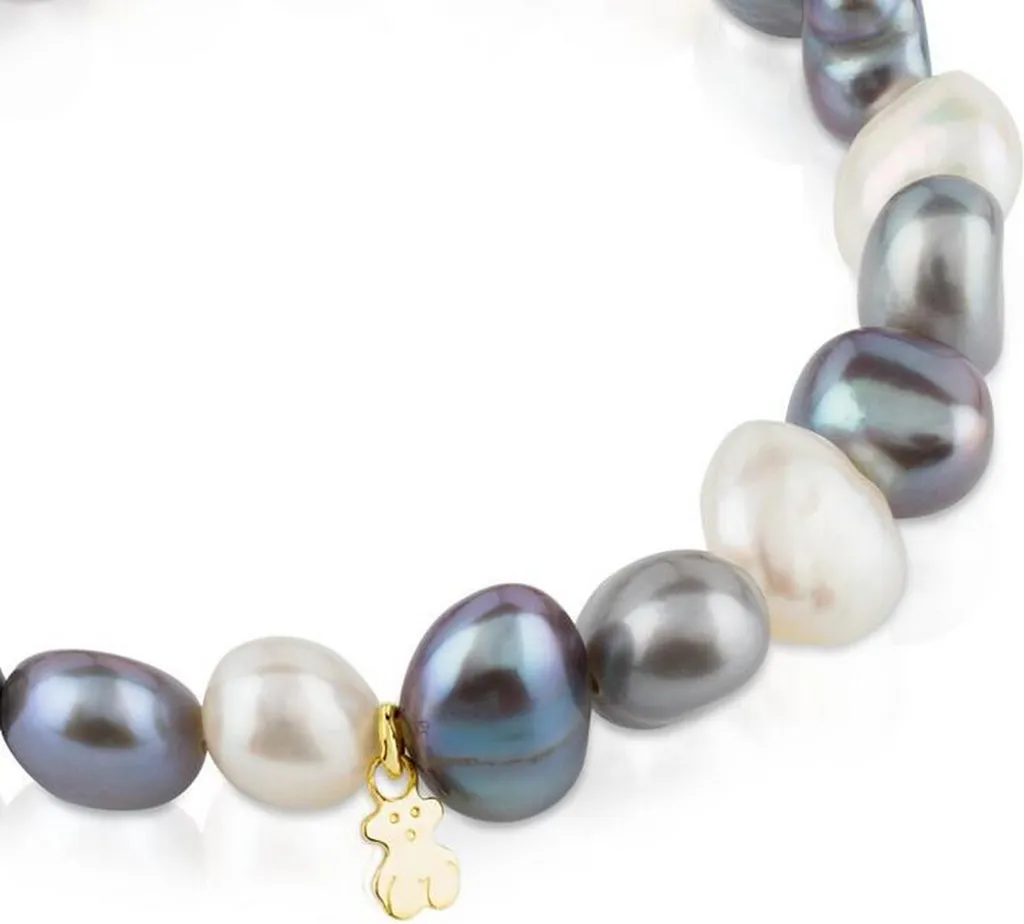 Bracelet TOUS perles blanches 1004042600 - Finition argent et nacre pure - 5