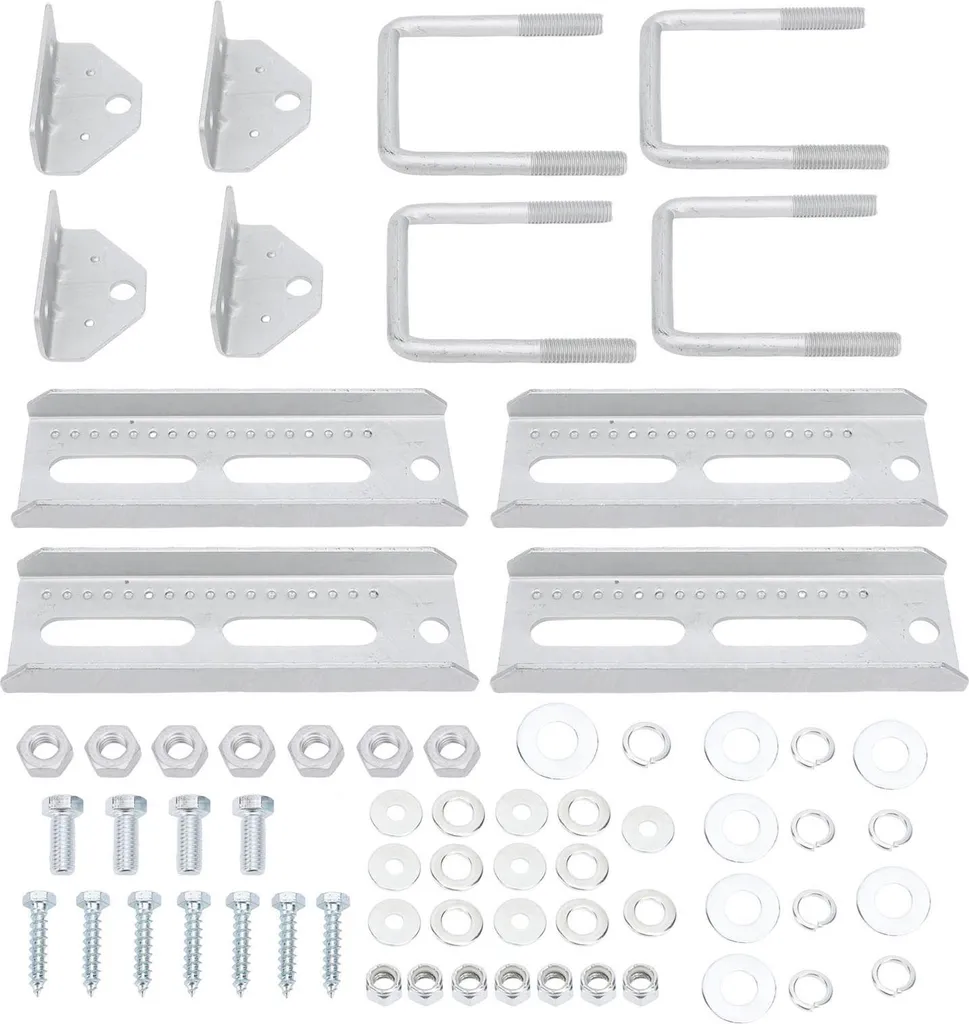 Kit de Supports d'Étage pour Remorque Porte-Bateau Pivotant 8 Pouces