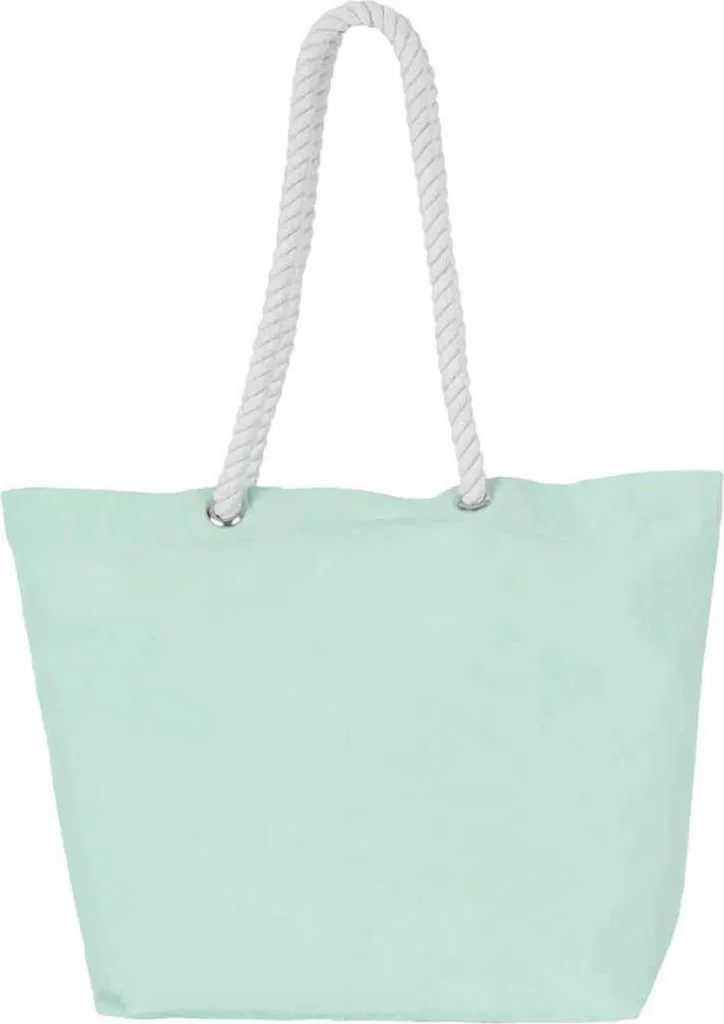 Shopper Kimood PC7613 Verde Nebbia - Cotone Canvas 31L Resistente