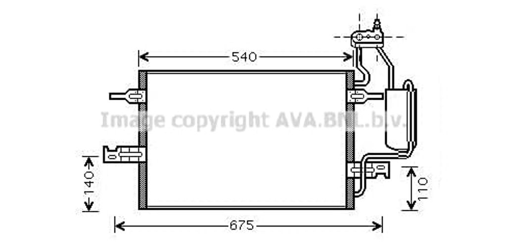 PRASCO OL5349D Kondensator Klimaanlage Klimakondensator für OPEL Meriva A (X03) +Trockner