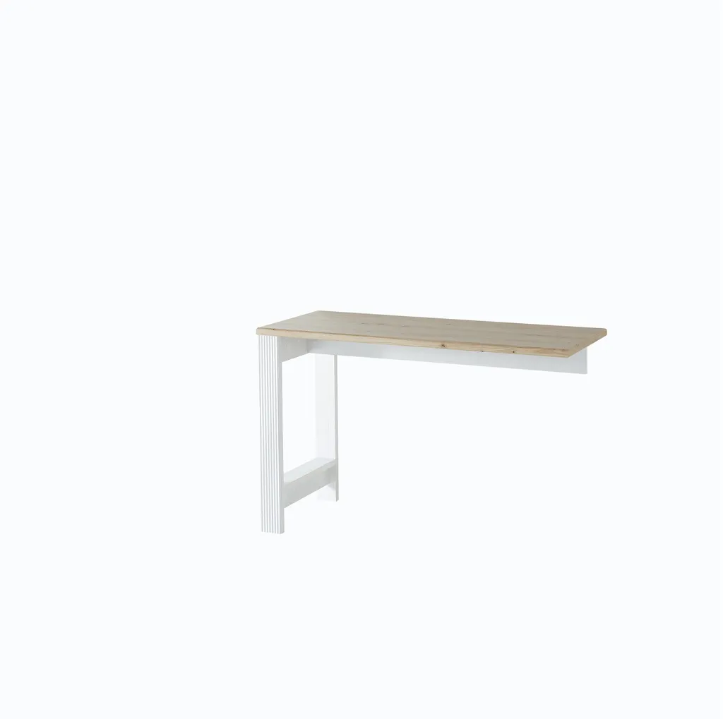 Bureau compact Jasmin 120cm finition pin clair robuste et esthétique