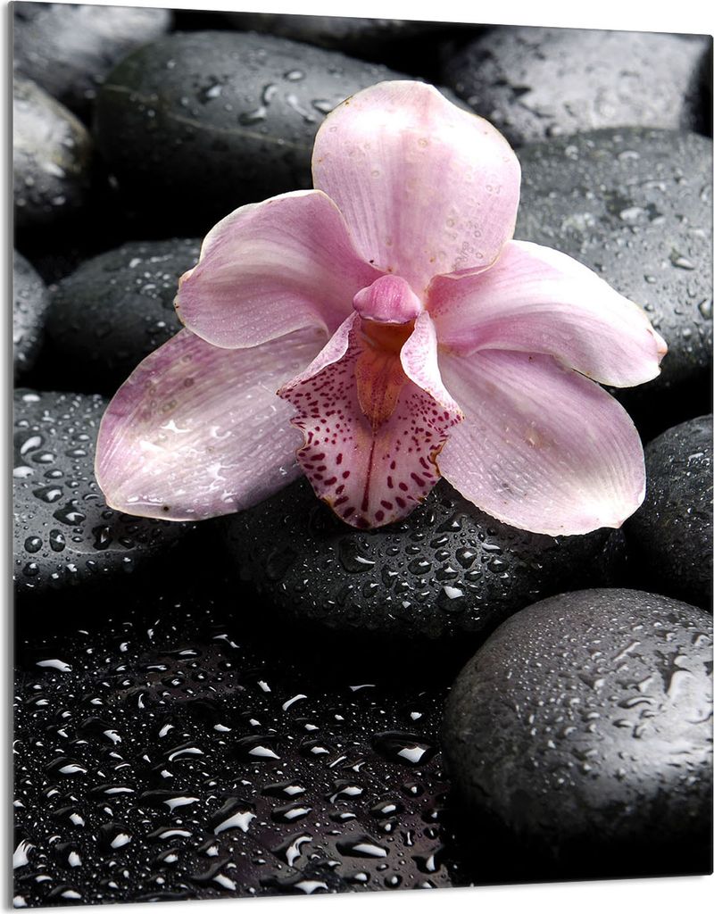 Glasschneidebrett 40x52 Orchidee