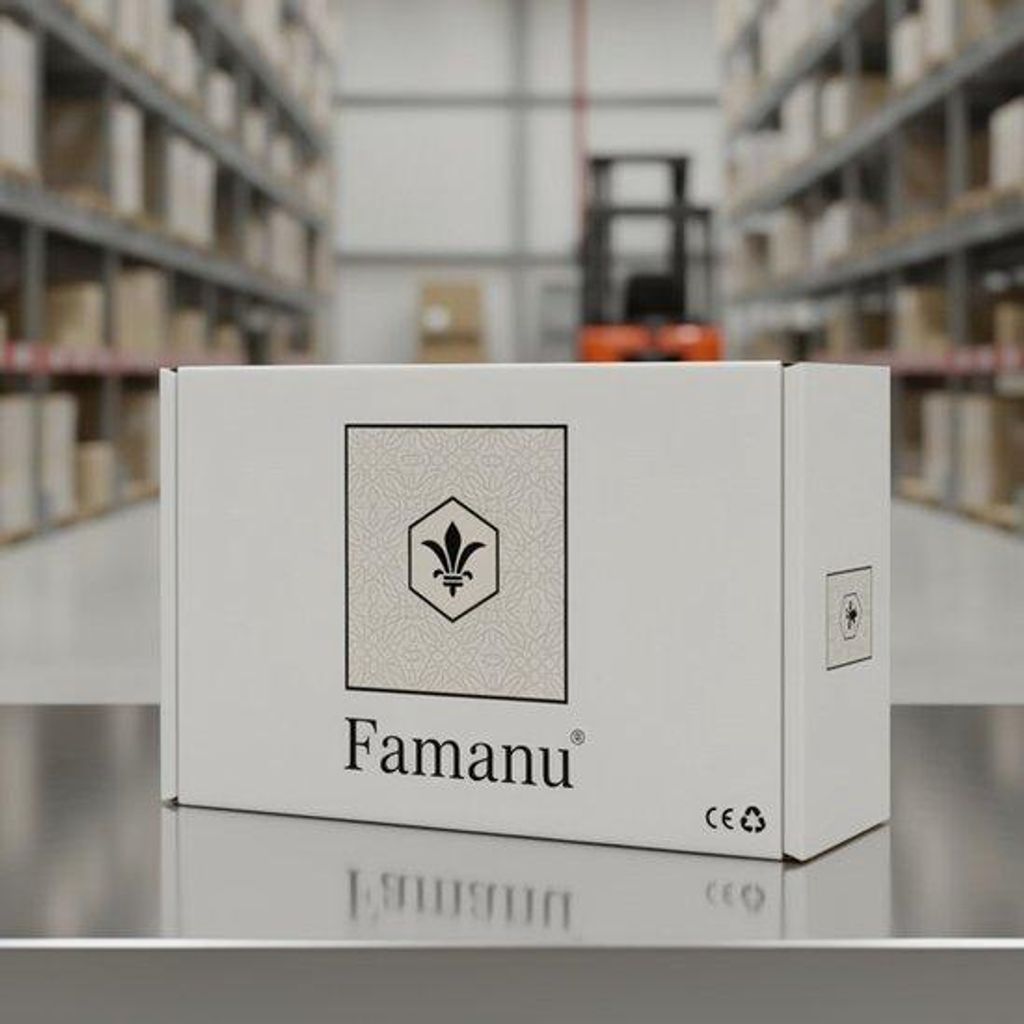 Famanu Warmwasserflasche 1L mit Plüschbezug – auslaufsicheres Design für Wärme- oder Kältetherapie