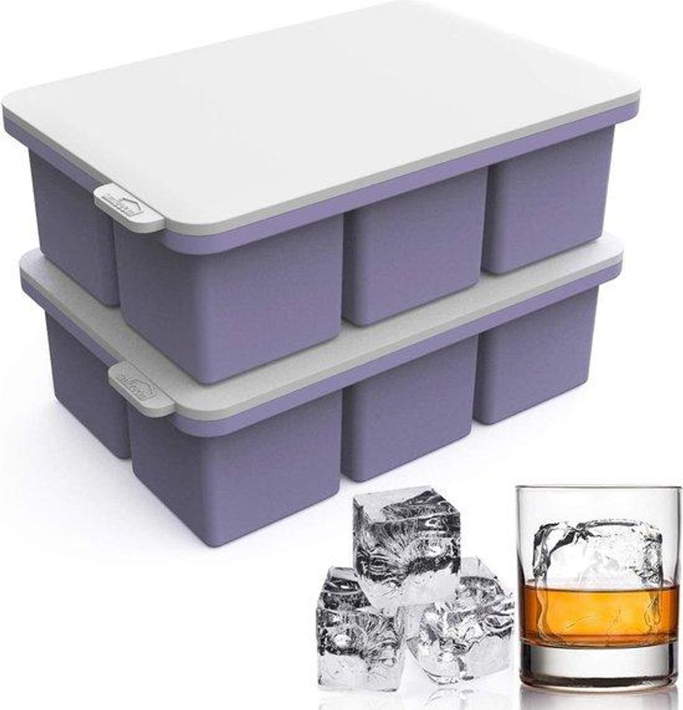 Eiswürfel Form 5cm silikon BPA-frei lila