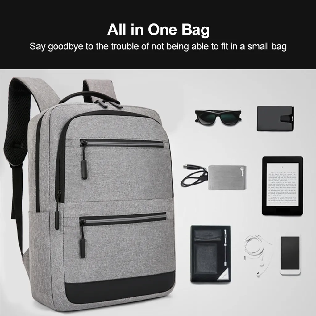 Sac à dos multimédia pour PC 15.6" bleu, grand volume à multibandoulière - 4