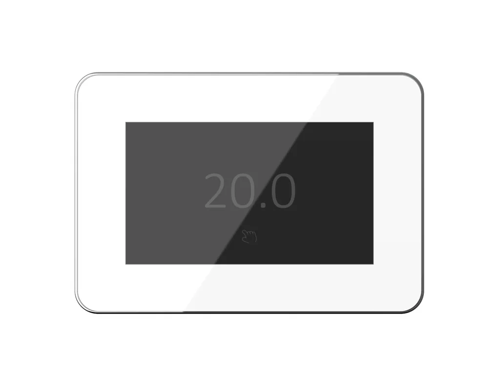 Thermostat Mural Wifi Blanc V1 Pro-Touch - Programmateur Chauffage Design