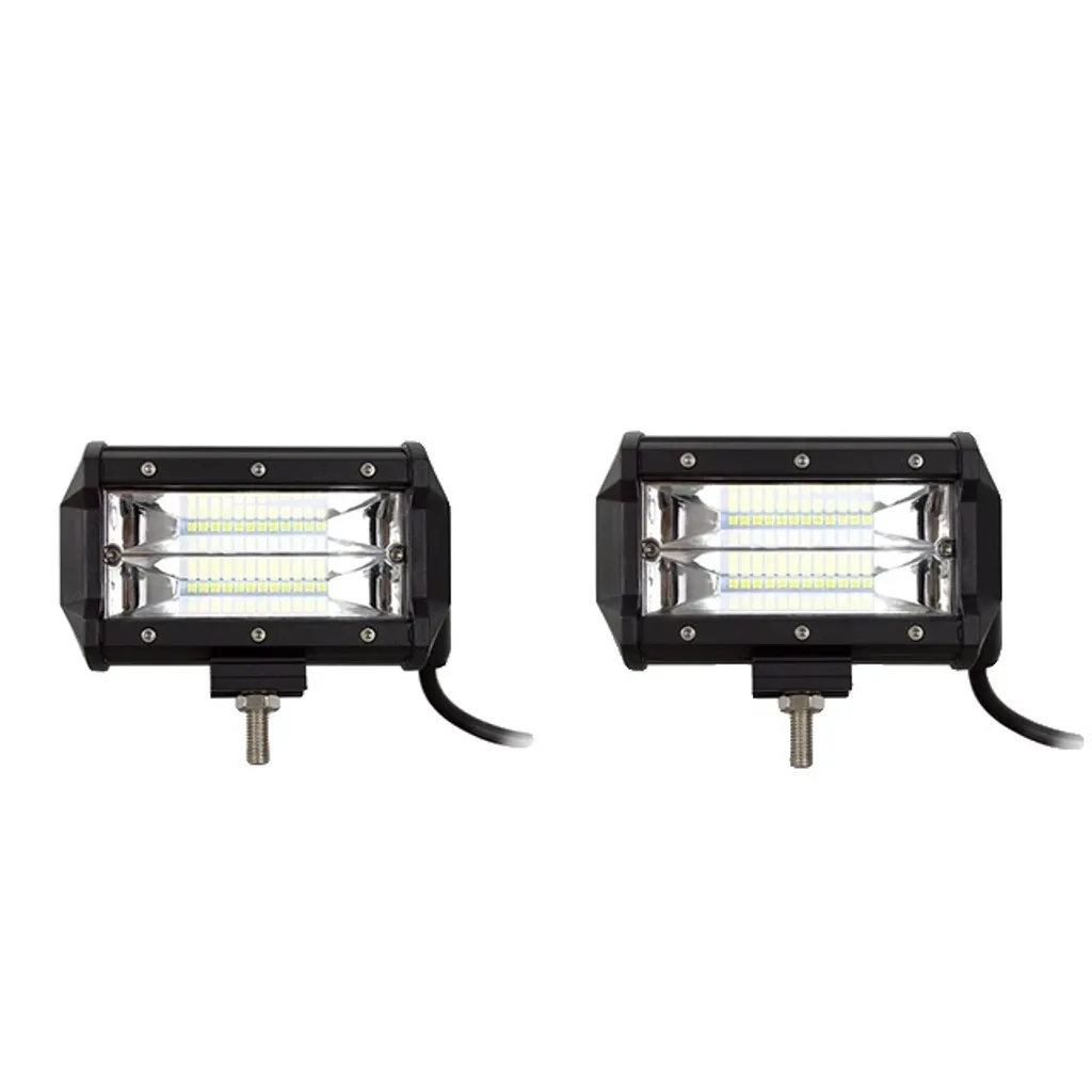 Rampe d'éclairage LED 72W 5 pouces pour feux de conduite tout-terrain 2x