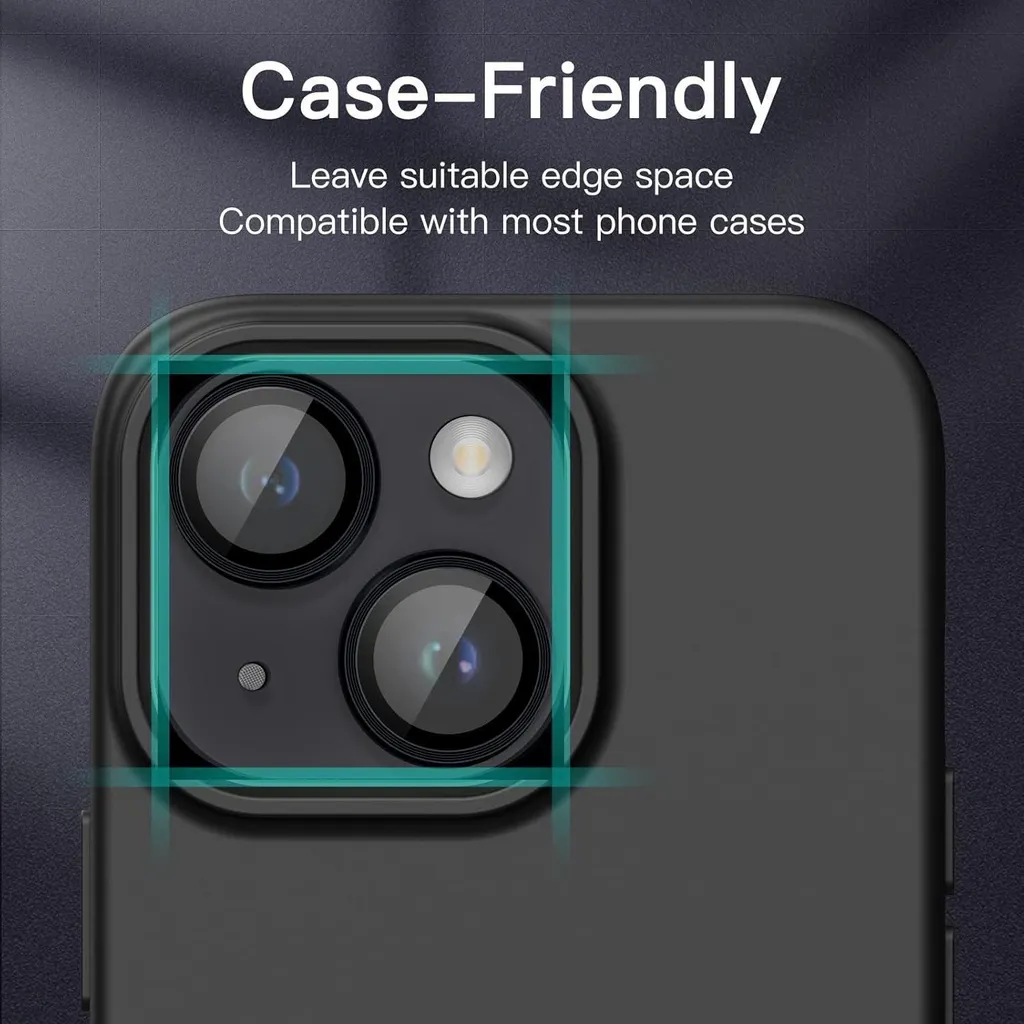 Film en Verre Blindé pour Objectif iPhone 14 et Plus - Pack de Protection