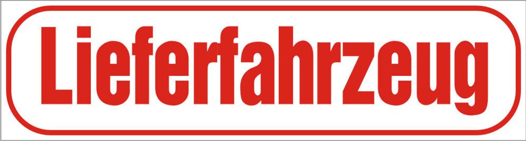 INDIGOS UG - Magnetschild "Lieferfahrzeug" 45 x 12 cm reflektierend - Magnetfolie für Auto / LKW / Truck / Baustelle / Firma