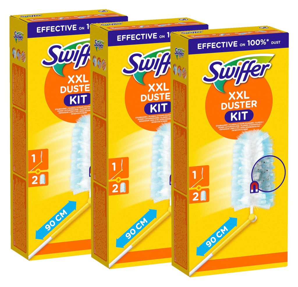 3x Swiffer XXL Duster Staubmagnet Starterkit