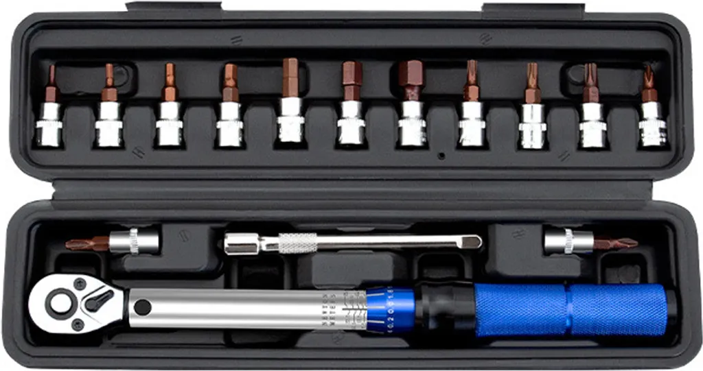 Clé à cliquet dynamométrique réglable 1/4 pouce pour vélo de route