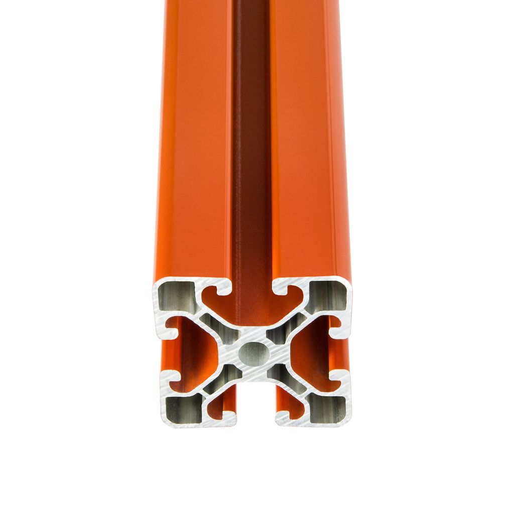 SCHMIDT systemprofile 1600mm Aluminium Profil 40x40mm Nut 8 Orange 4040