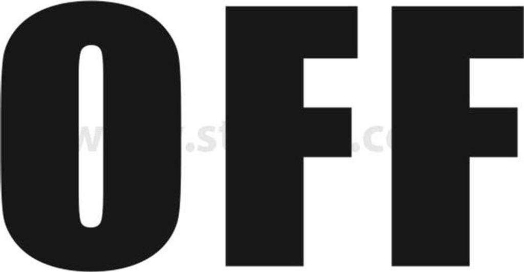 Georg Schlegel Bezeichnungsschild Bezeichnung in englisch OFF weiß - 1 Stück