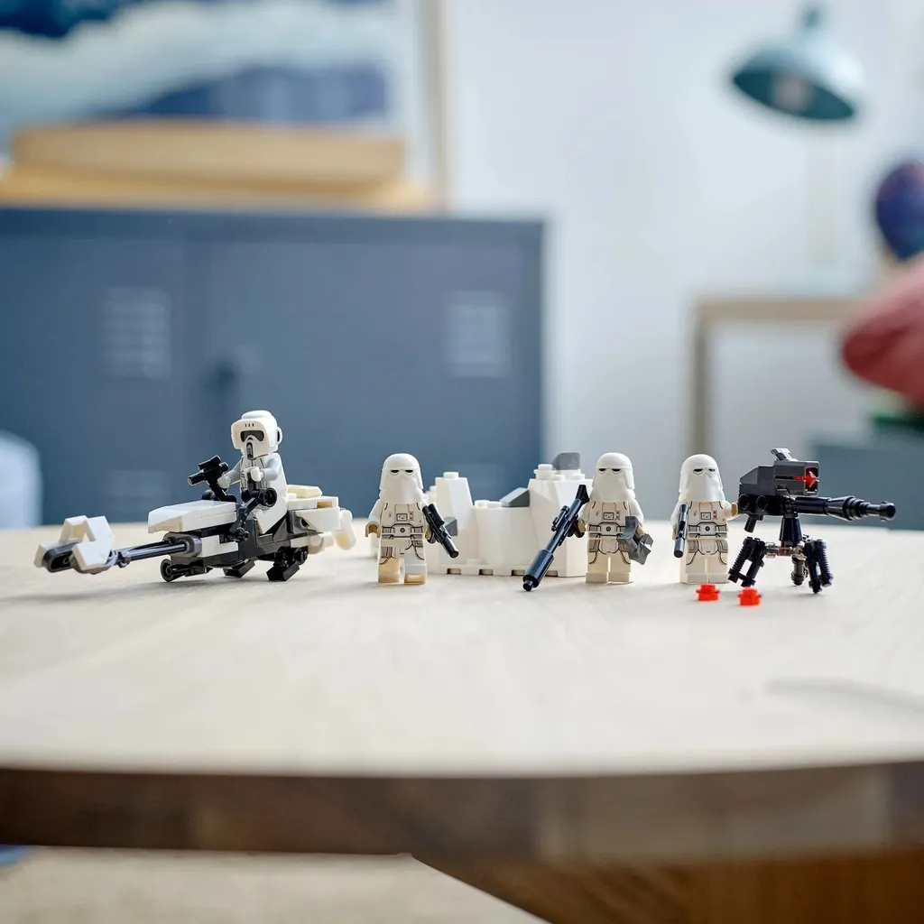 LEGO Star Wars 75320 Pack de bataille Snowtrooper pour fans de Hoth