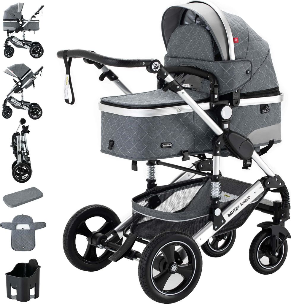 Daliya® BAMBIMO 2in1 Kinderwagen mit Airless-Rädern, Produktbild 