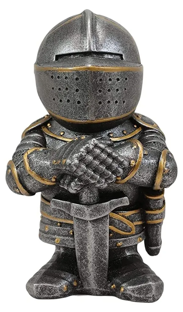 Nain de jardin Garde chevaleresque 13 cm, figurine de chevalier (002)