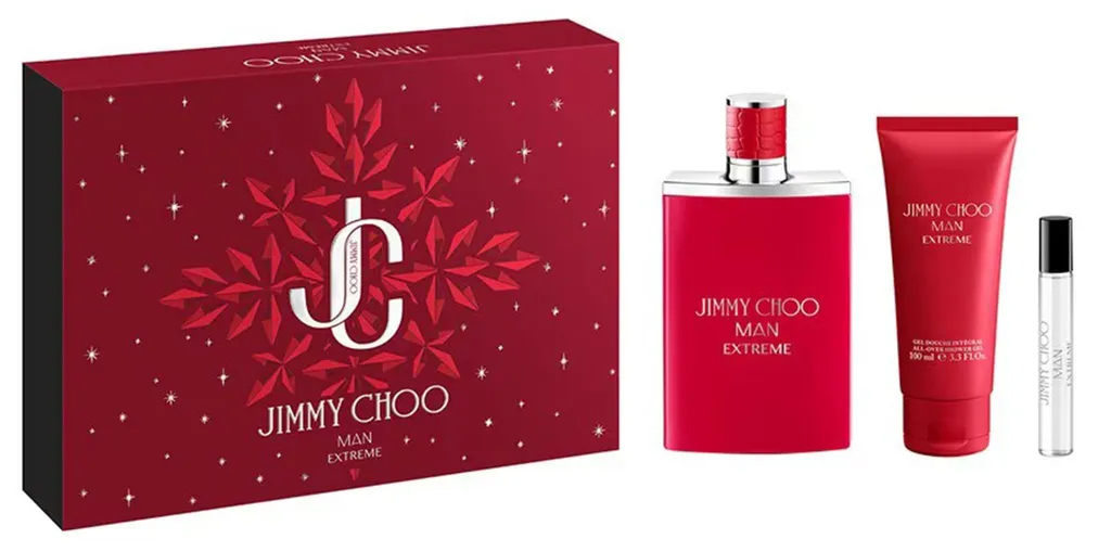 Parfum Jimmy Choo Man Extreme coffret cadeau 3 pièces boisé et épicé