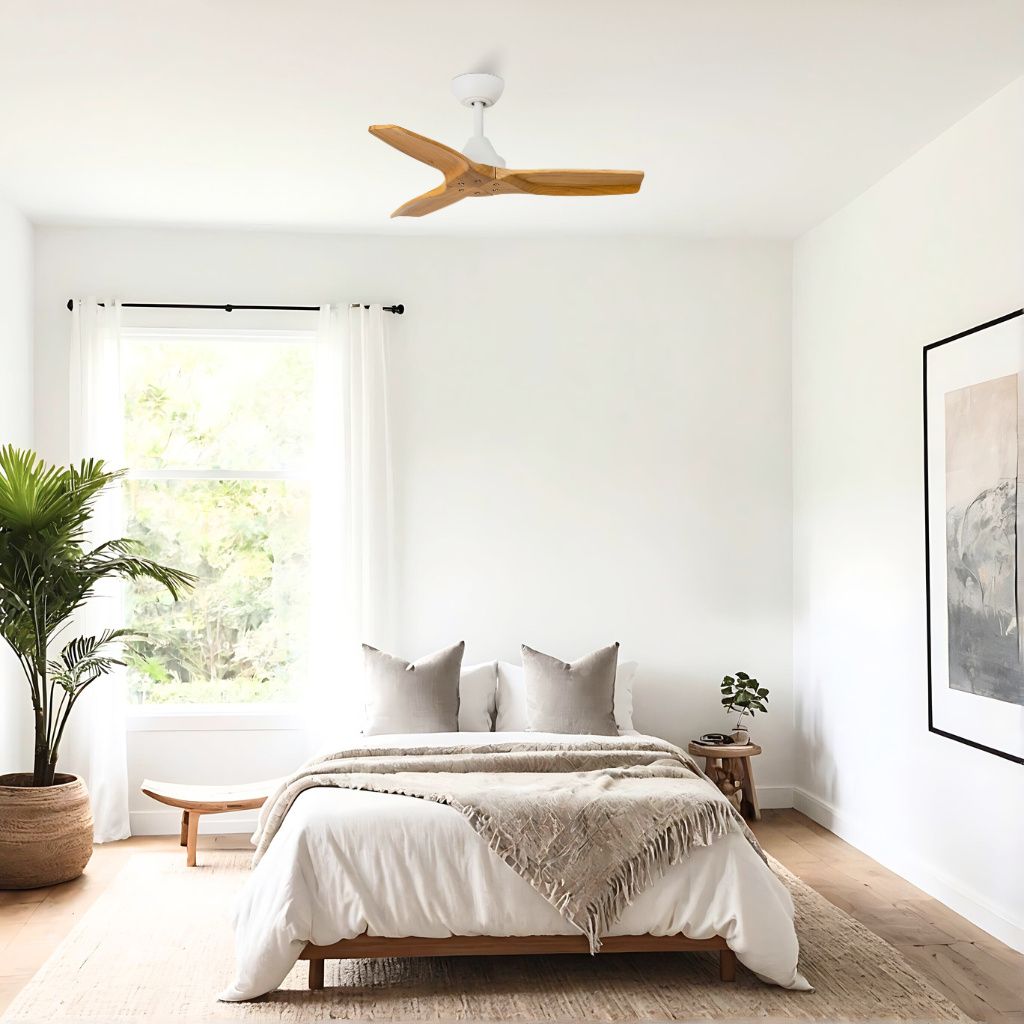 MORELOS MINI Deckenventilator ohne Licht weiß Ø91