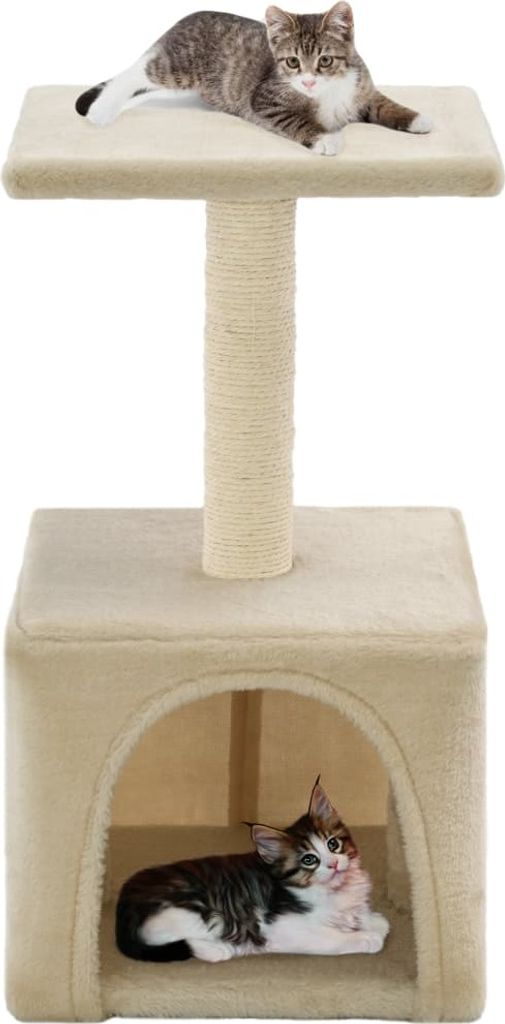Ankonbej Katzen-Kratzbaum Sisal 55 cm Beige