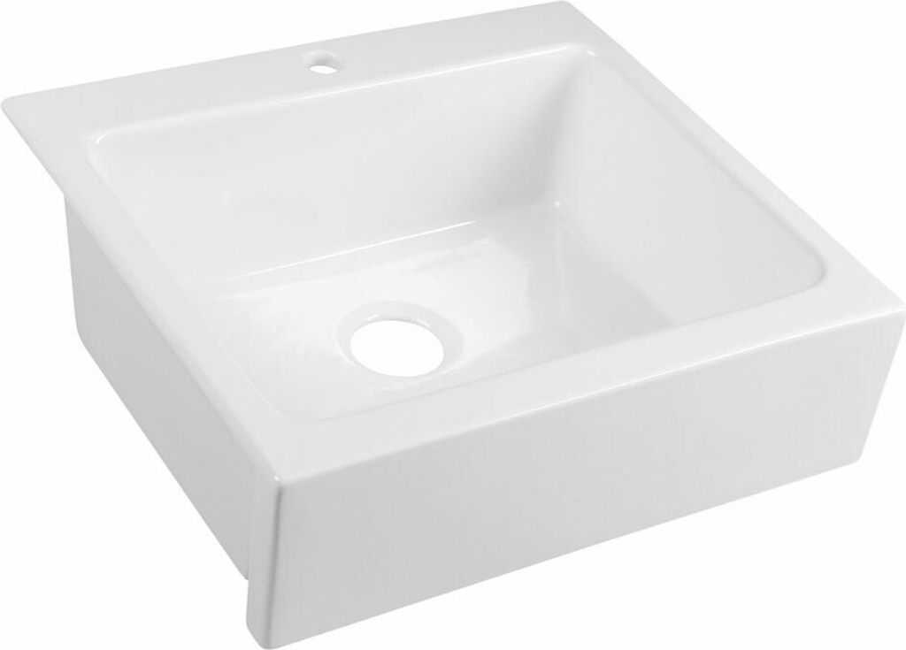 Lavello in Vetroceramica ARYA con foro per rubinetto Immagine del prodotto 