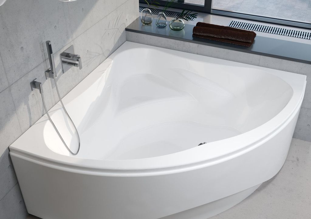 RIHO Neo Eck-Badewanne, Einbau, 2-Sitzer, weiß, B076001005 Produktbild 