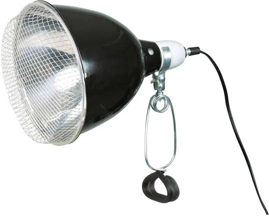 Lampe de réflexion à pince avec grille de protection Ø 21 × 19 cm