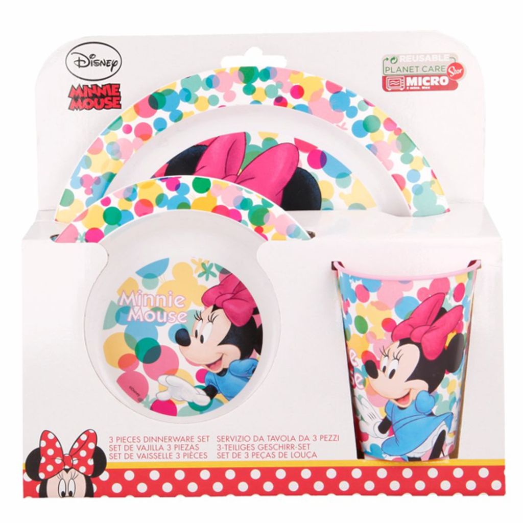 Kinder Geschirrset Disney Minnie Maus Geschirrset 
