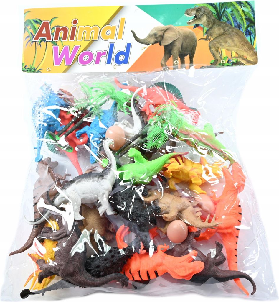 XXL Dinosaurier Figuren Set Spielzeug Urzeit Tiere Realistisch Kinder Geschenk 41cm