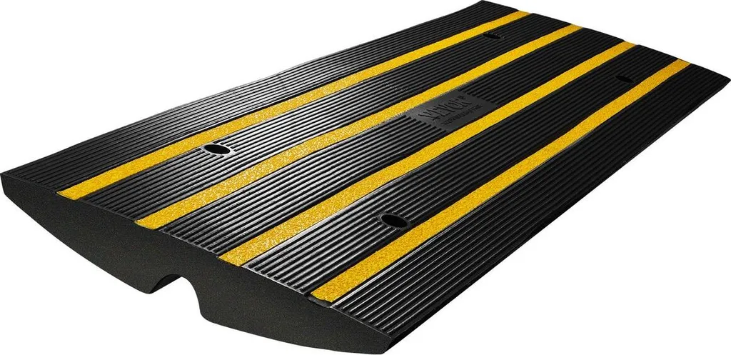 Rampe de quai extensible 15T, caoutchouc robuste hauteur 2,6 pouces - 9