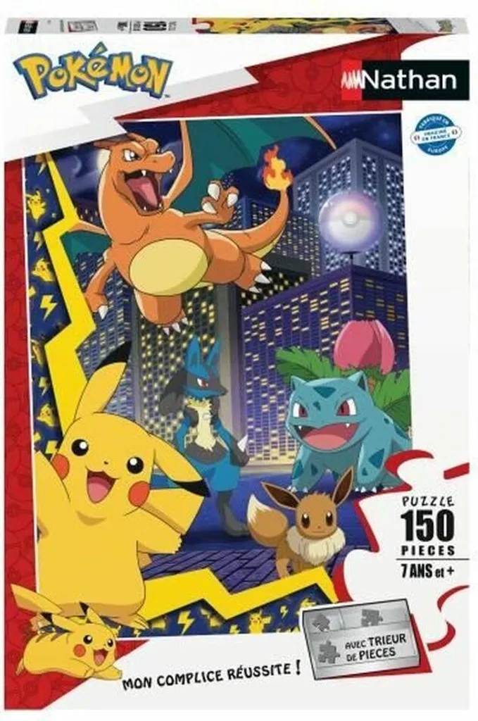 Puzzle Nathan Pokémon 1000 pièces haute qualité en carton renforcé