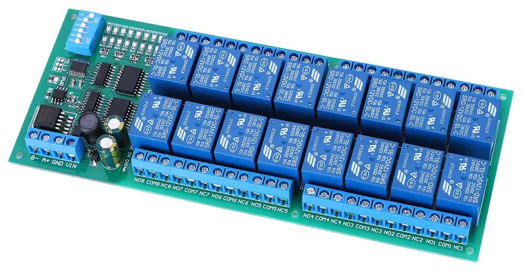 Module Relais 6 Canaux 12V RS485 RTU avec Fonction de Commande à Distance