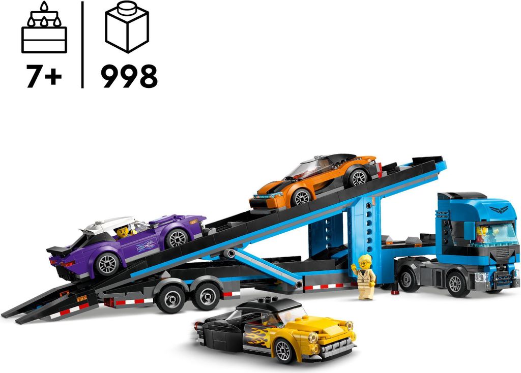 LEGO® City 60408 Ciężarówka do transportu samochodów z Zdjęcie produktu 3